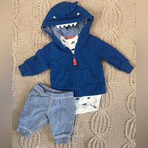 3-piece set (hoodie + long-sleeve + pants) | Newborn | Carter’s